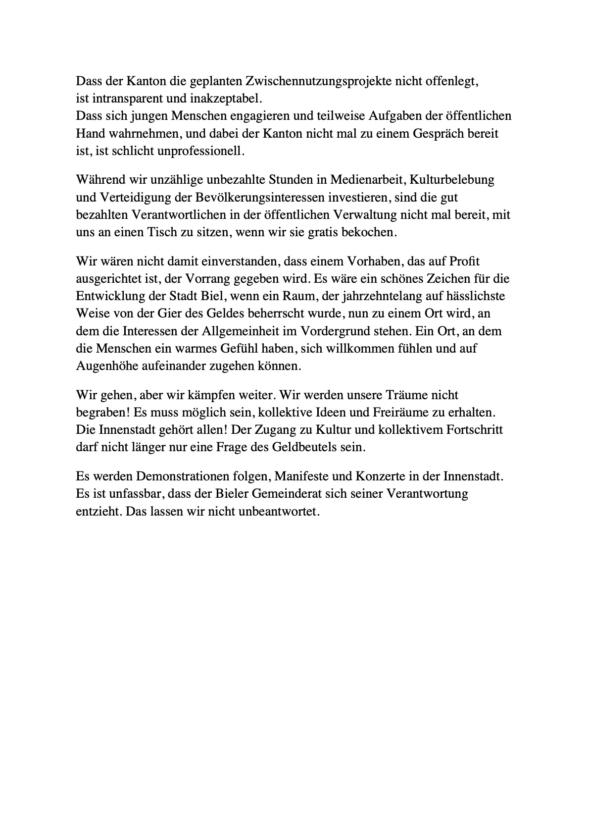 GEPUTZT GEPACKT. WIR GEHEN OHNE WIDERSTAND GEPUTZT GEPACKT. WIR GEHEN OHNE WIDERSTAND